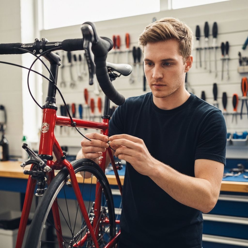 브레이크 케이블 조정